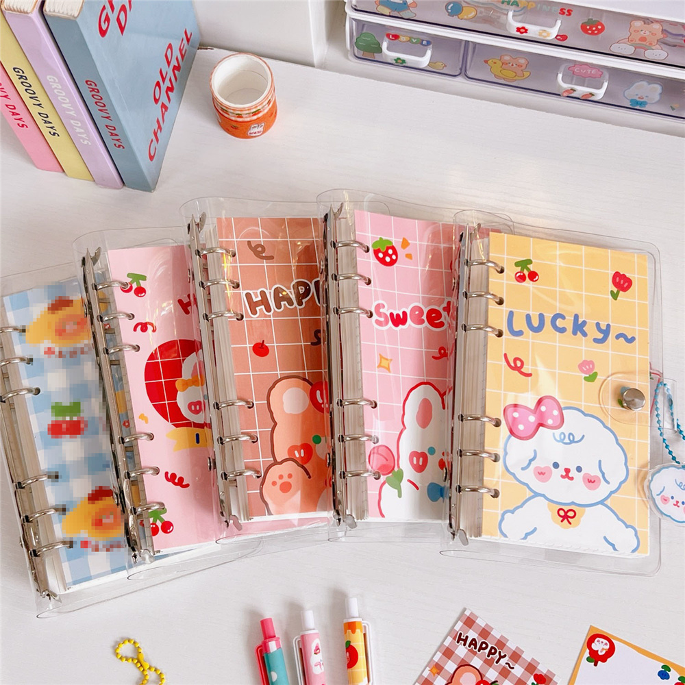 2022 Cute Cartoon Kawaii Bunny Notebook Mini Three-hole Loos - 图1