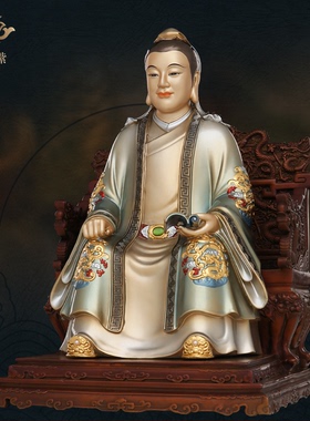 东来紫黄铜常仙太爷常仙太奶神像摆件工艺品装饰家居供奉铜摆件