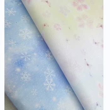 Cross stitch cloth DIY handmade snowflake colorful cloth star cloth background cloth colorful cloth 11CT14CT28CT, etc.