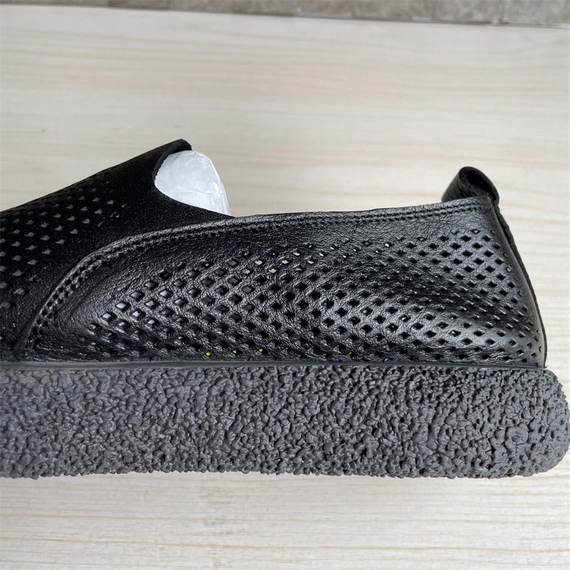 2023年夏季新款头层牛皮网孔简约工装男皮鞋一脚蹬舒适透气凉鞋男,淘宝优惠券,粉丝福利购,淘宝优惠卷