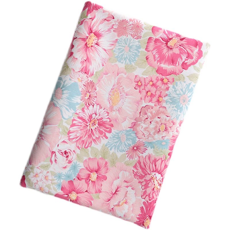 纯棉布料植物红白粉红色印花田园儿童拼布纯棉全棉面料床品棉布,淘宝优惠券,粉丝福利购,淘宝优惠卷