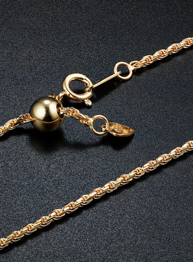 万能纯银短款镀18k万能链