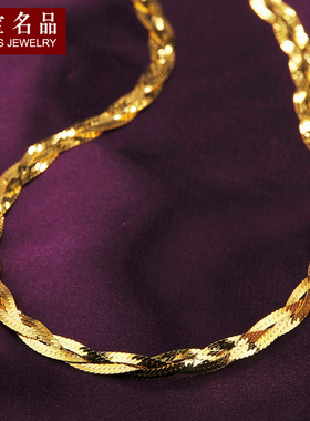 锁骨链意大利银项链女