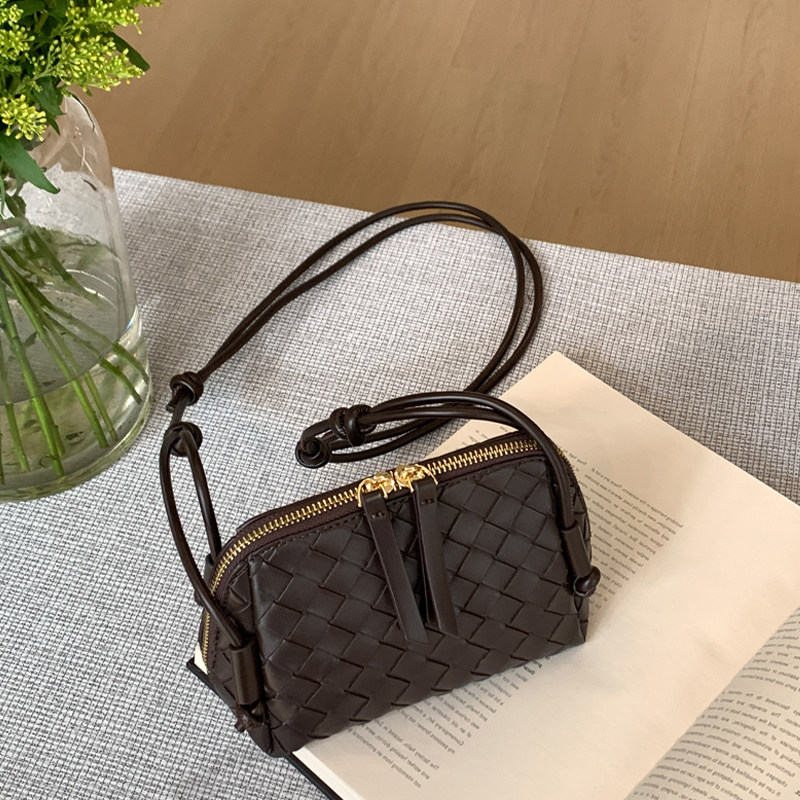 EMORRIN2025韩版新款高级感贝壳包小众设计编织菱形格单肩斜挎包,淘宝优惠券,粉丝福利购,淘宝优惠卷