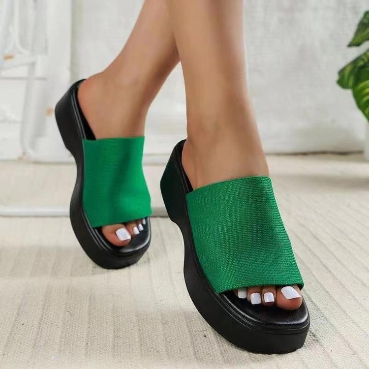 big size casual shoes summer slippers women sandals大码女鞋-图0