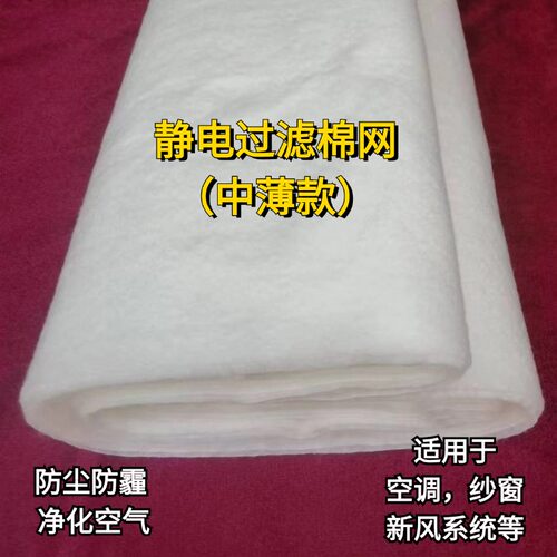空调防细菌静电过滤棉冷气机进风口窗户防尘净化空气过滤网中薄款 - 图2