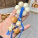 Carved large intestine with ivory fruit and cute hand-twisted garlic cloves