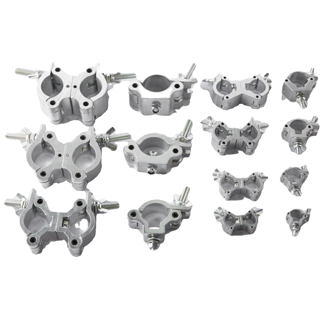 Aluminum alloy cross fastener universal rotary buckle galvanized pipe snap fixer lamp hook steel pipe connection clamp