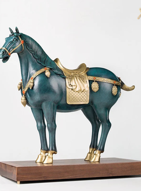 铜师傅大唐马全铜客厅办公室全铜