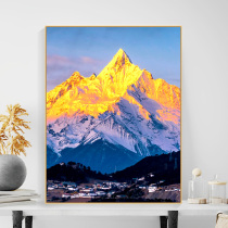 Zhao Jinshan Diy digital oil painting Wind scape painting Fill color filling oil color painting hand-painted painted living room decoration painting