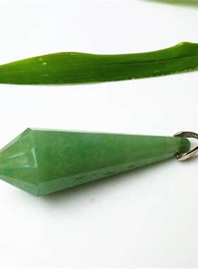 原矿灵摆水晶挂坠男女款绿东陵玉