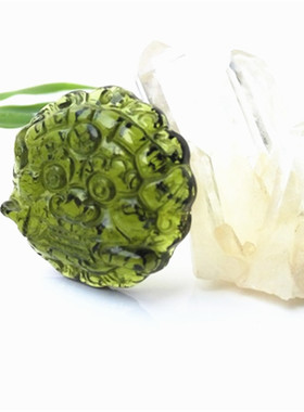 天然捷克陨石石敢当吊坠天外之客绿宝石挂坠男女平安家人礼物饰品