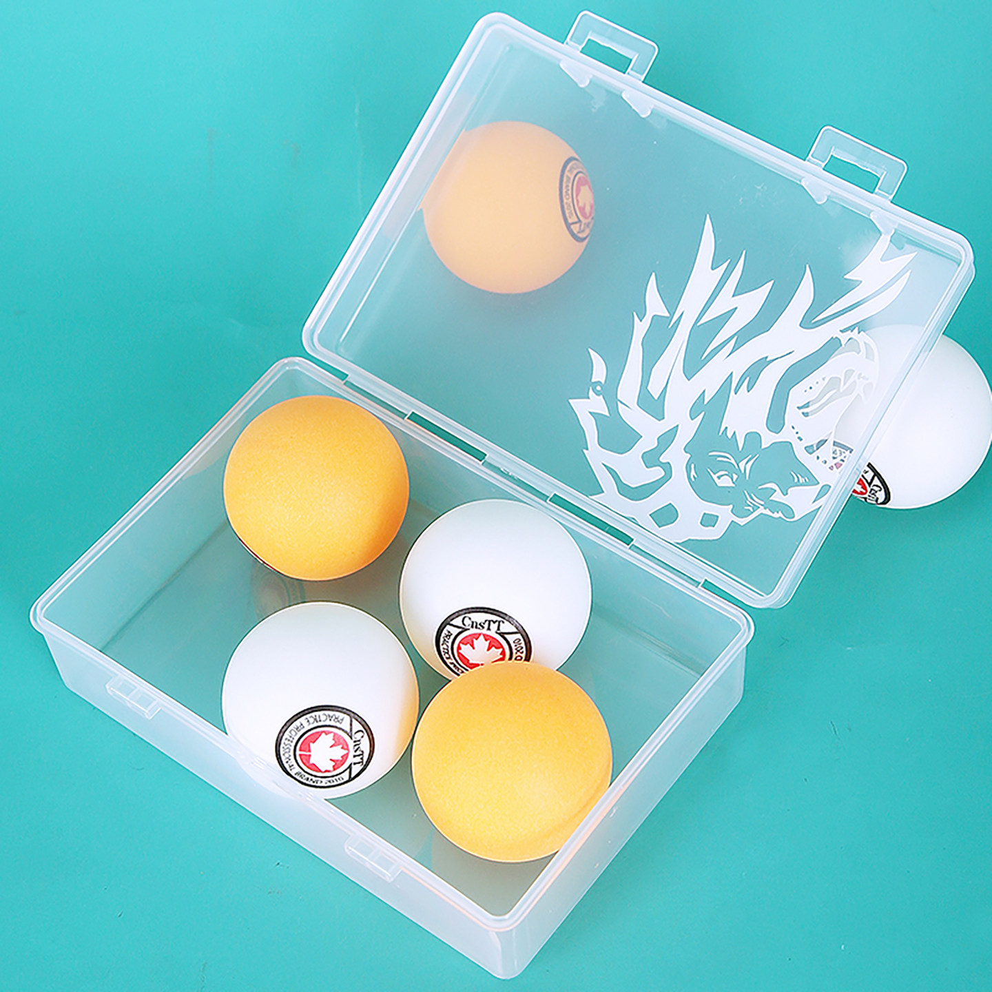 CnsTT凯斯汀乒乓球卡扣盒透明硬质轻便收纳球盒收藏小配件小盒子,淘宝优惠券,粉丝福利购,淘宝优惠卷