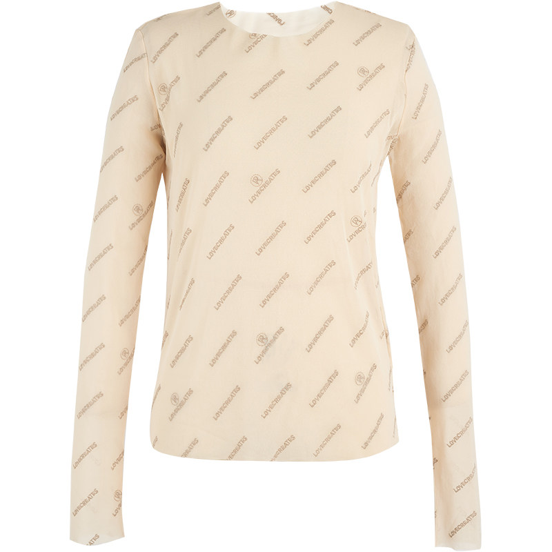 dazzle地素秋装新款优雅圆领蕾丝衫 dazzle蕾丝衫/雪纺衫