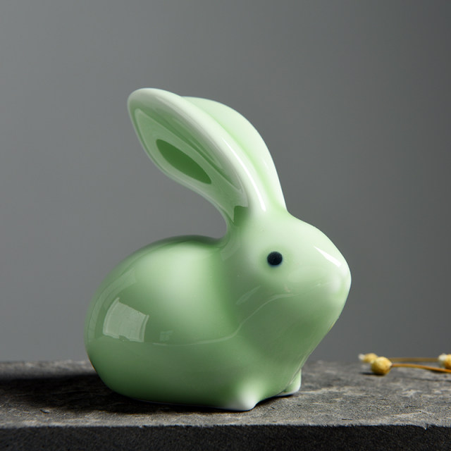 ຊຸດຊາຕົກແຕ່ງ zodiac sign Rabbit ornaments ceramic