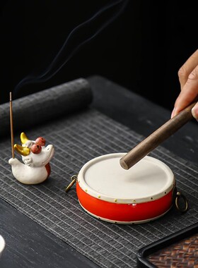 创意生肖龙陶瓷线香插吉祥物