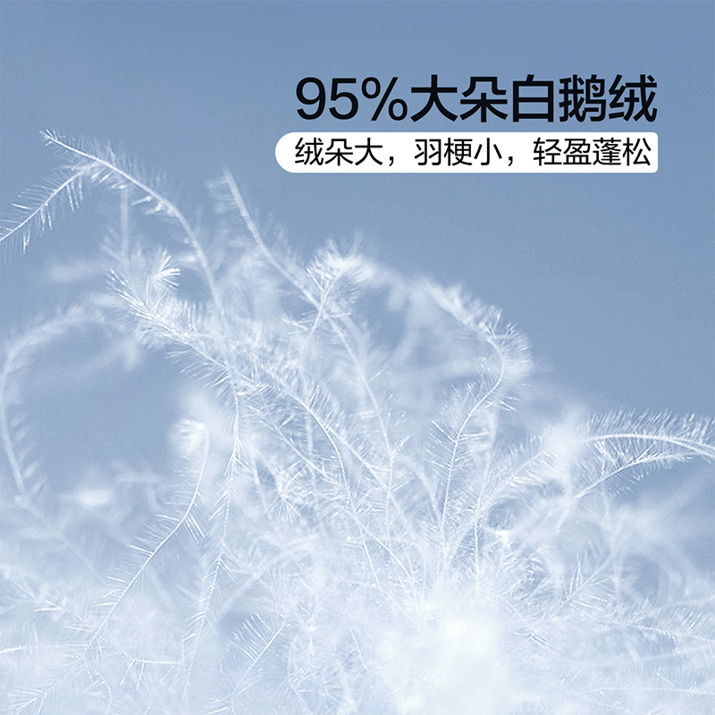 富安娜羽绒被95白鹅绒被子被芯春秋被抗菌夏被轻盈蓬松空调被新品 - 图1