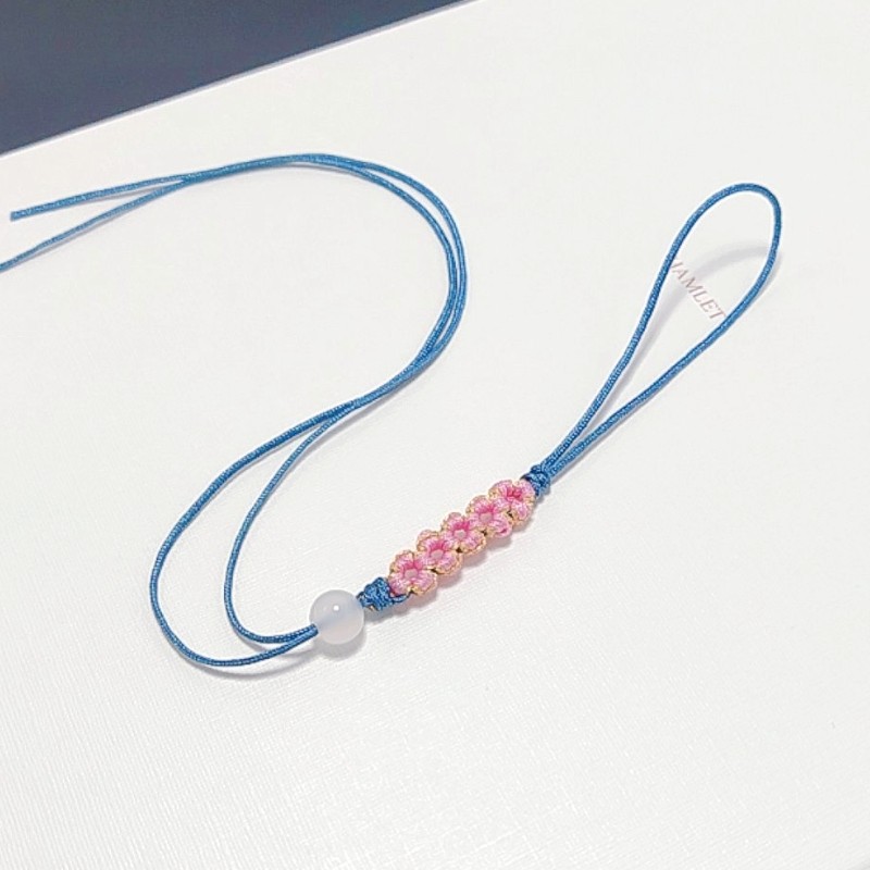 手机链绳半成品手工编织桃花结diy中国风配件钥匙扣包包挂件 - 图3