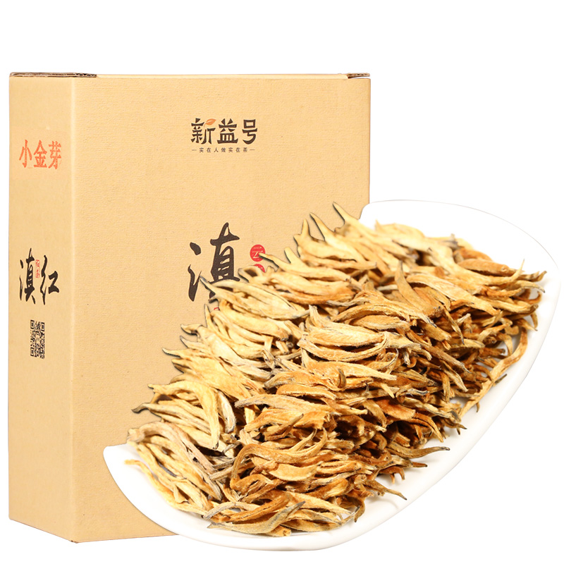 新益号茶叶旗舰店茶叶年新茶新益号云南凤庆小金芽滇红茶特级250g半斤芽尖红茶3