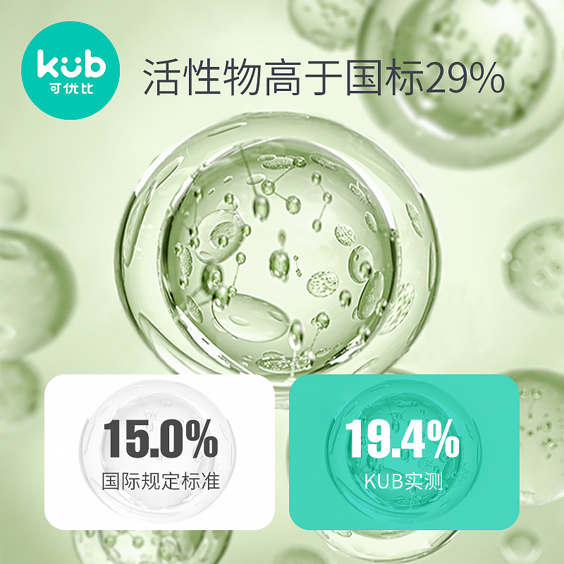 kub可优比洗衣液抑菌宝宝新生去渍 可优比宝宝洗衣液