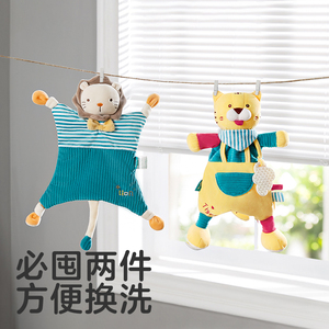 KUB可优比婴儿安抚玩偶安抚巾 入口睡觉公仔宝宝睡眠毛绒兔子手偶
