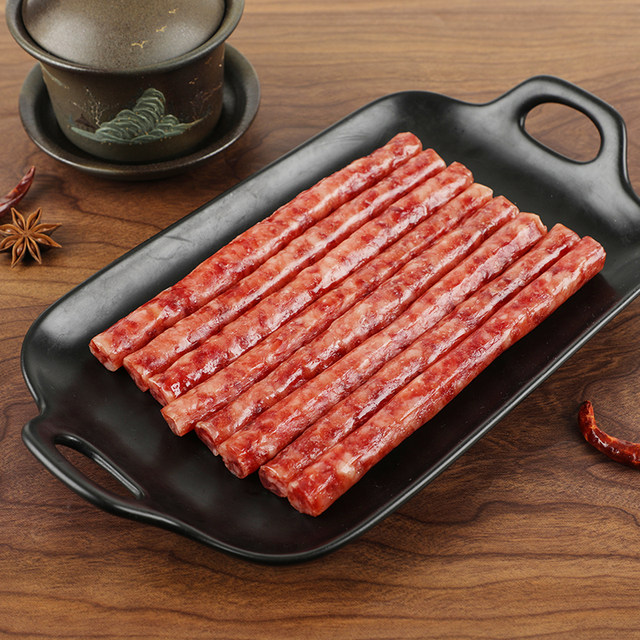 Yunnan Ameijia Kaiyuan Small Sausage Cantonese Style Sausage BBQ Ingredients Grilled Pure Meat Hot Pot Mini Small Sweet Sausage
