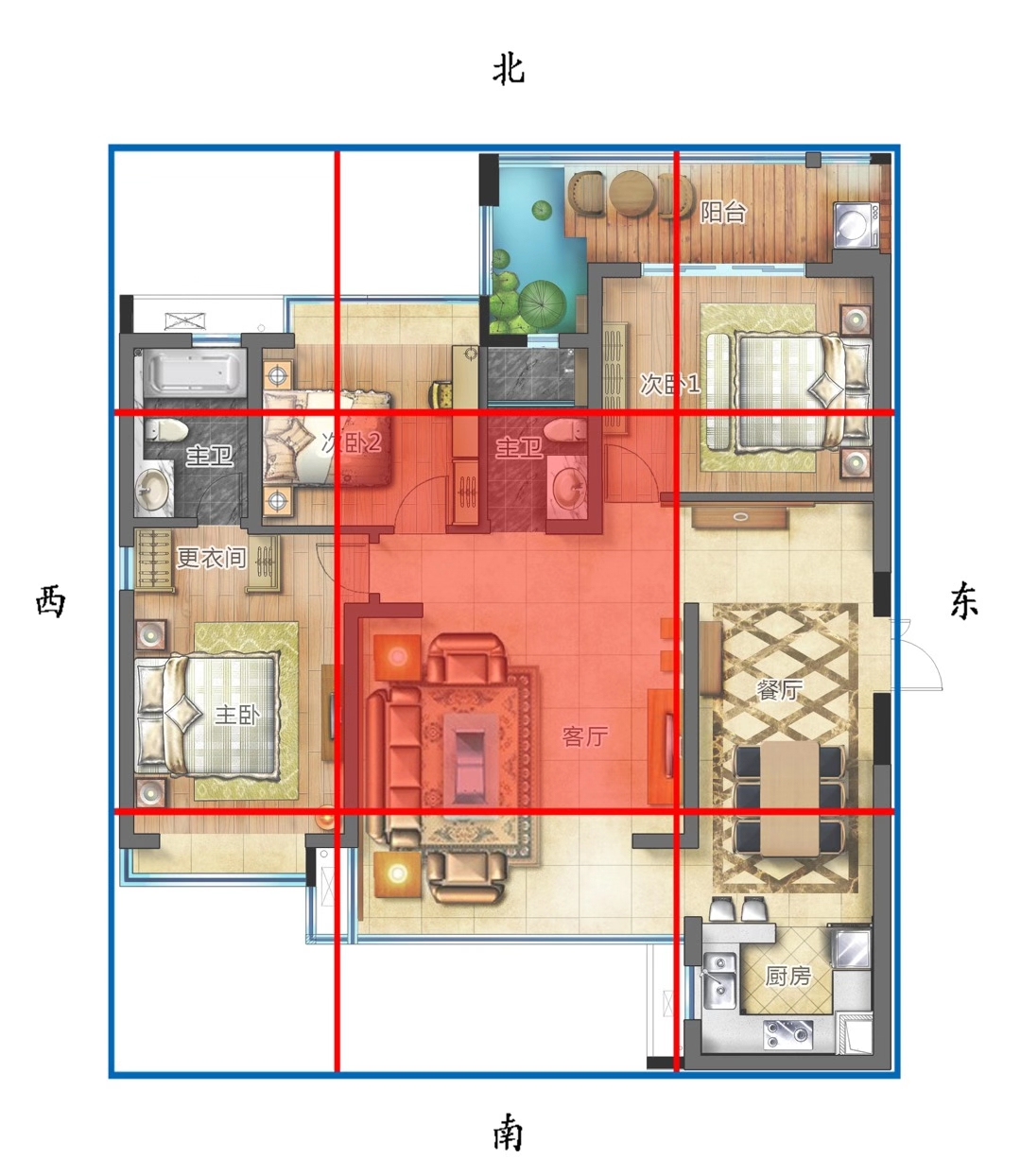 家居布局户型分析买房子选房屋设计看家宅办公室住宅装修缺角 - 图1