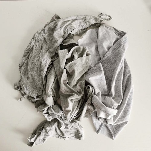 工业擦机布灰色全棉抹布纯棉揩布大块吸水吸油不掉毛旧衣服废布料 - 图0