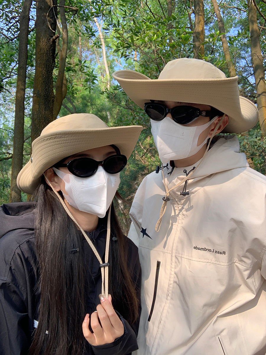 西部牛仔帽女辣妹户外登山露营防水速干渔夫帽日系遮阳防晒帽子男