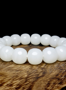 寓意财源滚滚高白和田玉手串