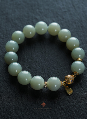 天然和田玉手串女款高品质