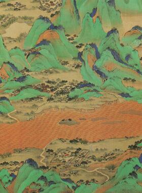 黄河万里图山水画新中式客厅装饰画沙发背景墙挂画一整幅大气壁画