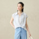 ເສື້ອຢືດ Jiarenyuan chiffon ມີ hem ບໍ່ສົມມາດ