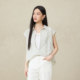 ເສື້ອຢືດ Jiarenyuan chiffon ມີ hem ບໍ່ສົມມາດ