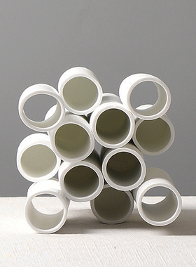 现代艺术品级别的陶瓷几何摆件