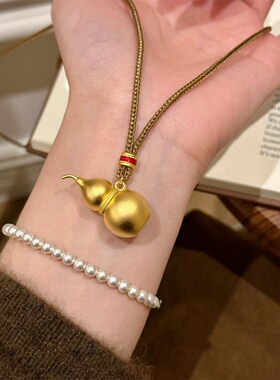 韦雪王嘉尔同款葫芦毛衣链