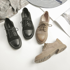 韩版百搭学院风复古单鞋