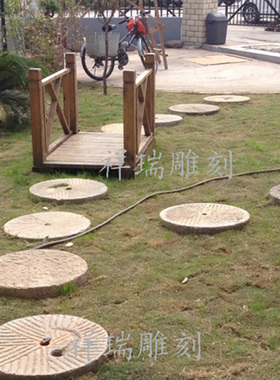 园林庭院草坪摆件仿古大理石
