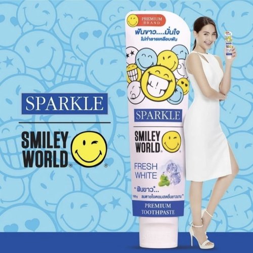 泰国进口Sparkle白白薄荷清凉牙膏祛渍清爽清新口气清洁柠檬干净 - 图0