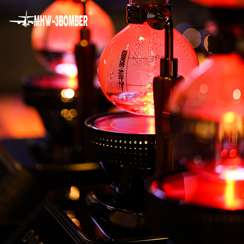 轰炸机虹吸壶光波炉虹吸式玻璃咖啡壶电光炉电加热器煮咖啡机器具,淘宝优惠券,粉丝福利购,淘宝优惠卷