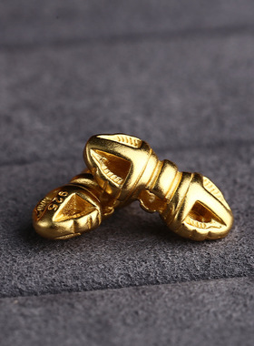 S925银镀金金刚杵金刚铃背云侧挂文玩配饰佛珠配饰手工DIY配件