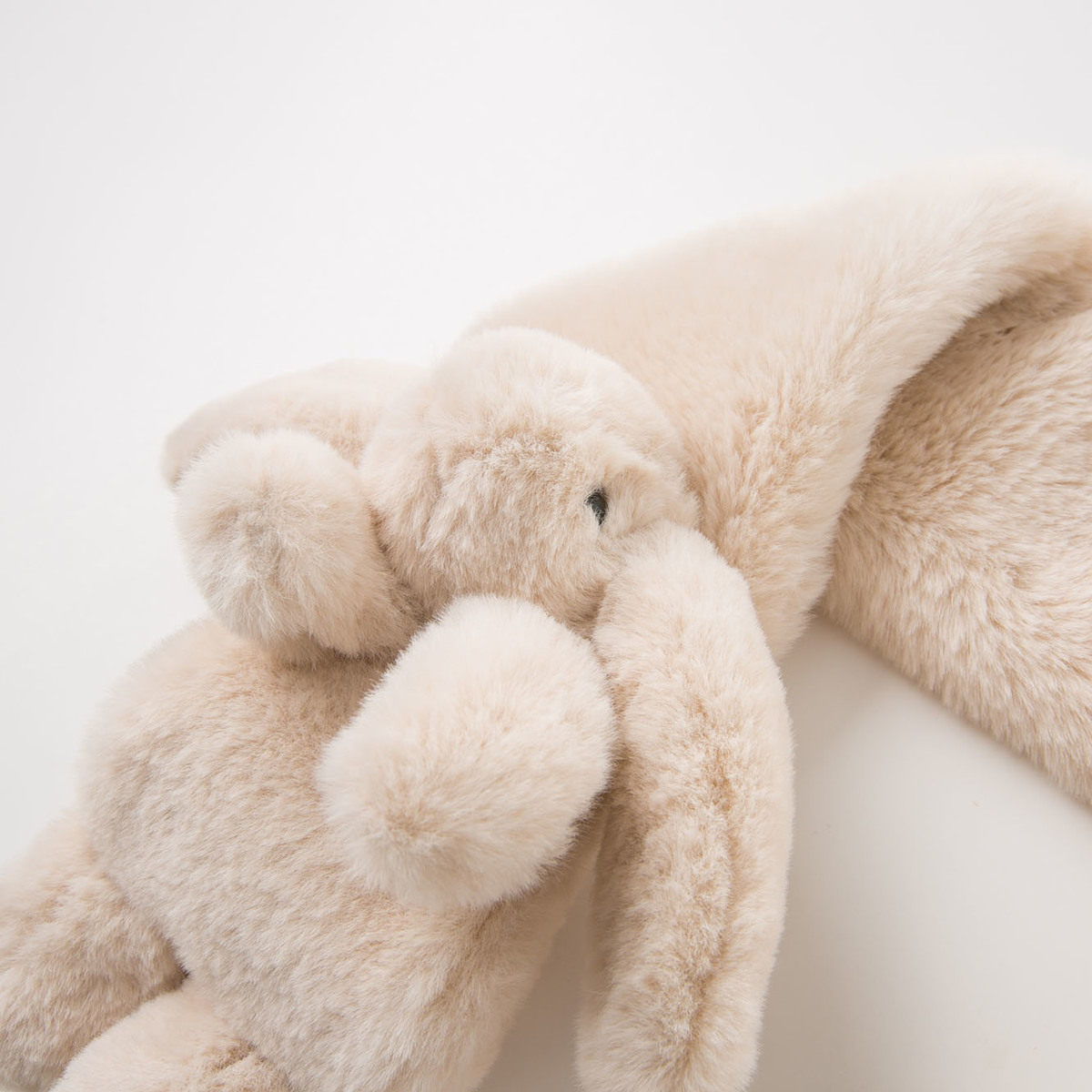 戴维贝拉儿童围巾冬保暖新款女童围巾宝宝毛绒保暖围巾仿兔毛围脖,淘宝优惠券,粉丝福利购,淘宝优惠卷