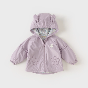 【防水透湿】戴维贝拉儿童外套2024春装新款女童洋气风衣宝宝童装