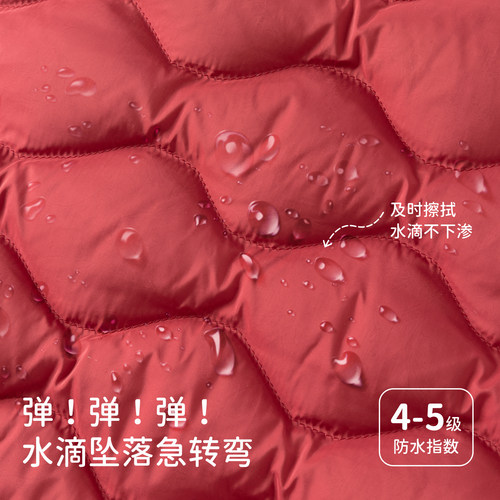 戴维贝拉男童轻薄羽绒服冬季新款儿童保暖外套男宝新年红色拜年服 - 图1