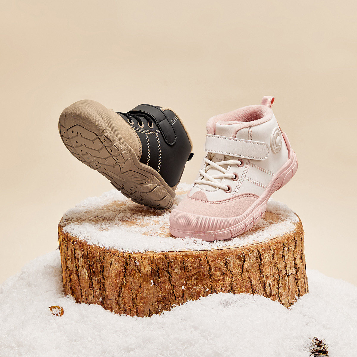 戴维贝拉女童鞋子儿童棉鞋冬季新款大童加绒棉靴保暖运动机能,淘宝优惠券,粉丝福利购,淘宝优惠卷