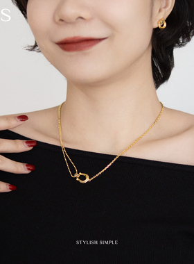 曼古银马年925纯银吊坠项链