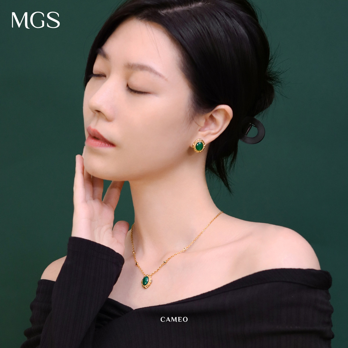 MGS/曼古银卡梅奥美人系列法式轻奢原创小众设计耳环简约高级,淘宝优惠券,粉丝福利购,淘宝优惠卷