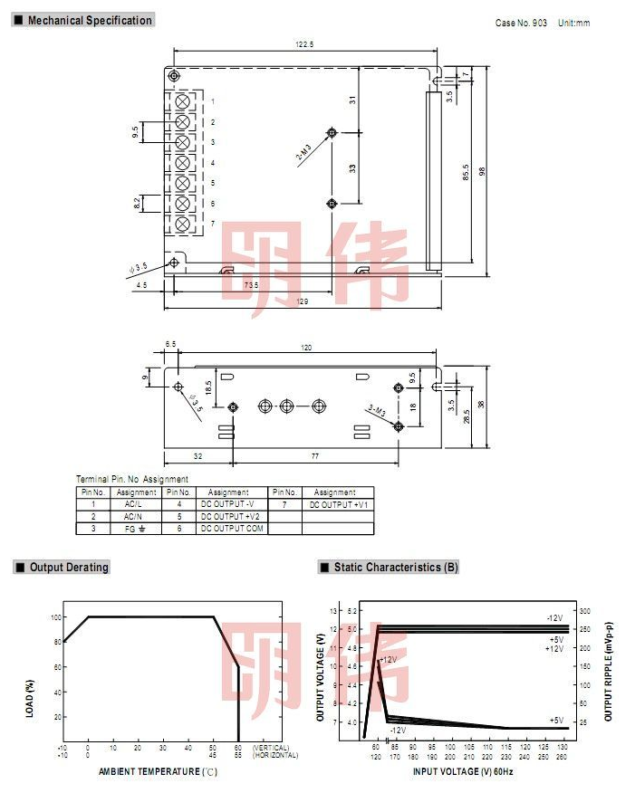 明伟开关电源T30D三路三组输出5V2A 12V1A 24V05A直流稳压 - 图1