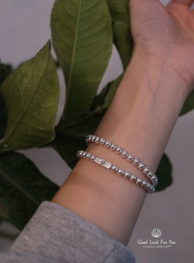 XIAOSU999足银太阳月亮手链