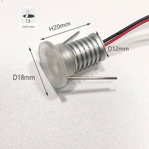 超小嵌入式满天星吊顶天花LED迷你小射灯开孔13mm 12V 1W彩灯暖白 - 图0